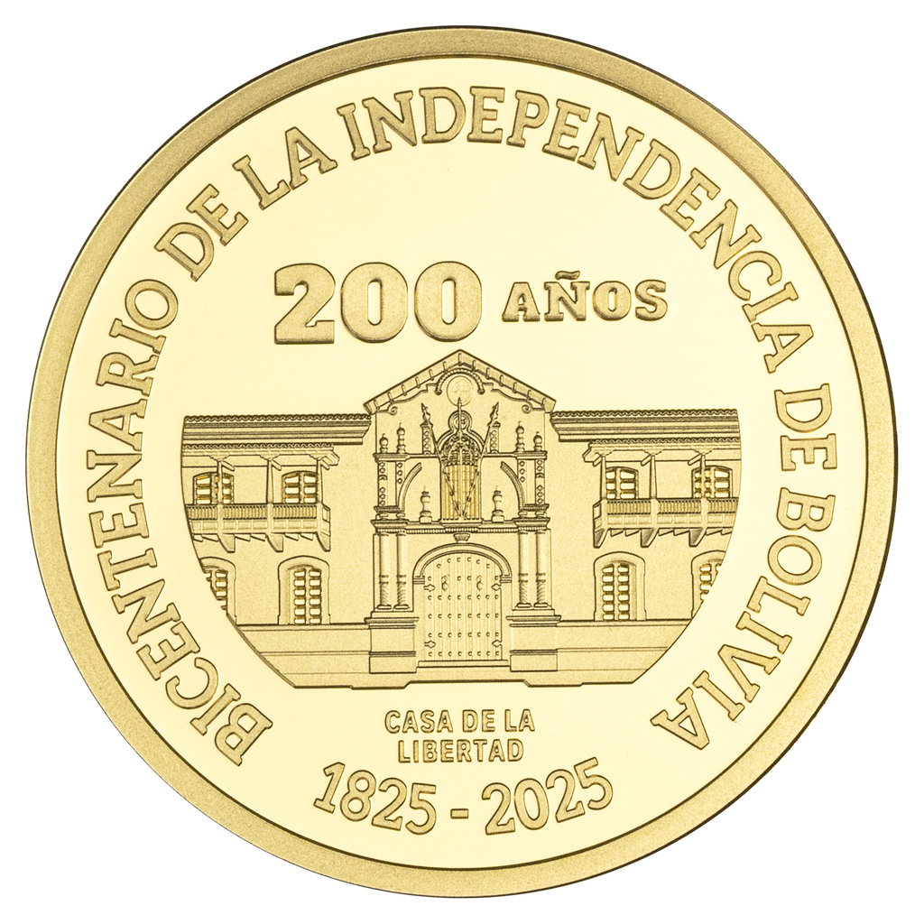 MONEDA CONMEMORATIVA DE ORO “BICENTENARIO DE BOLIVIA”