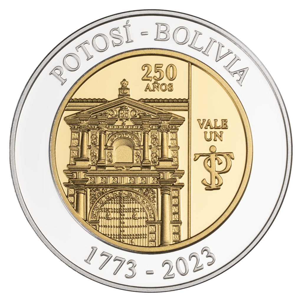 MONEDA CONMEMORATIVA DE LOS 250 AÑOS DE LA CASA NACIONAL DE MONEDA