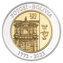 MONEDA CONMEMORATIVA DE LOS 250 AÑOS DE LA CASA NACIONAL DE MONEDA