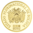 MONEDA CONMEMORATIVA DE ORO “BICENTENARIO DE BOLIVIA” - (PRECIO VARIABLE)